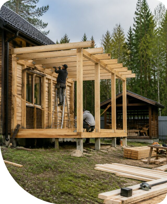Строительство пристроек и построек на участке в Каменске-Шахтинском